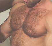 Horny bears pounding each other in the garage